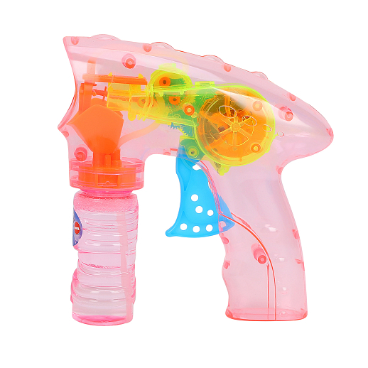 Пистолет с мыльными пузырями розовый на бат. на блистере в Джамбо Тойз #5