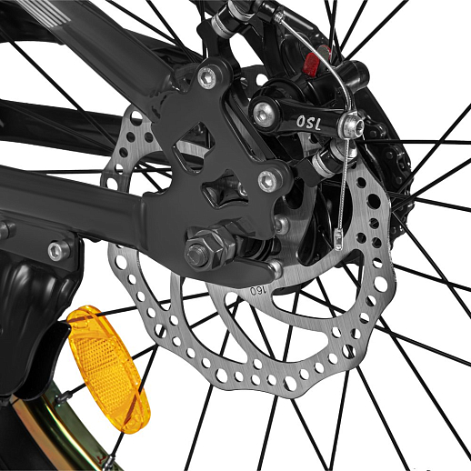 Велосипед CITYRIDE 20", модель CR-B2-12F2, рама сталь, обода двойные алюминий, амортизационная вилка, дисковые мех. тормоза цвет серый в Джамбо Тойз #7