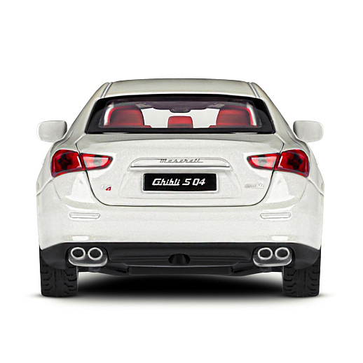 ТМ "Автопанорама" Машинка металл.1:32 Maserati Ghilbi, белый, откр. двери, капот и капот, свет, звук, инерция в/к 18*9*13,5 см в Джамбо Тойз #12