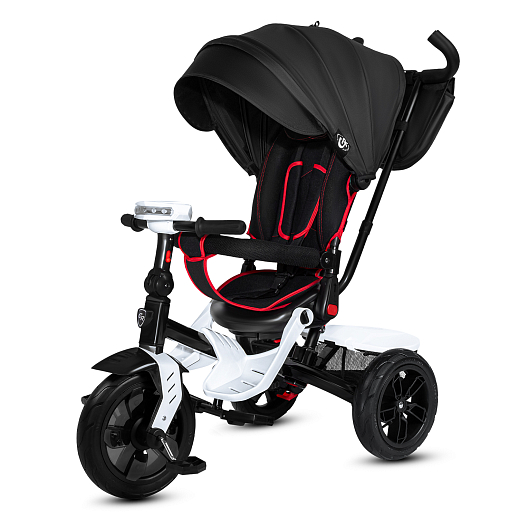 Детский трехколесный велосипед "CITYRIDE LUNAR 2.0". Пятиугольная рама, сиденье 360, складная крыша D600, подножки, надув.колеса 12/10, багажник, сумочка, фара в Джамбо Тойз