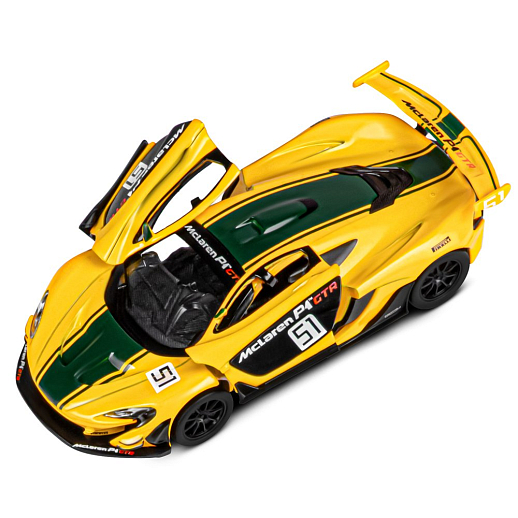 ТМ "Автопанорама" Машинка металлическая 1:31 Mclaren P1™ GTR, желтый, откр. двери, свет, звук, инерция,  в/к 17,5*12,5*6,5 см в Джамбо Тойз #13
