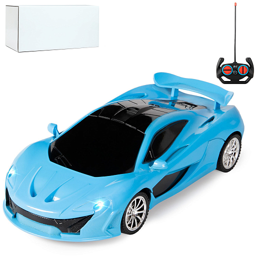 AUTODRIVE Р/У Машинка, 1:18, 4 канала,свет, синий, в/к 10,5*8*21,5 см в Джамбо Тойз