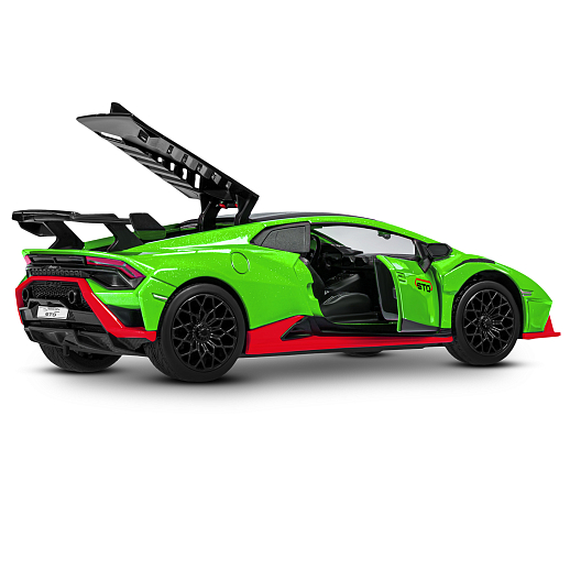 ТМ "Автопанорама" Машинка металл. 1:32 Lamborghini STO, зеленый, инерция, откр. двери, в/к 17,5*12,5*6,5 см в Джамбо Тойз #18