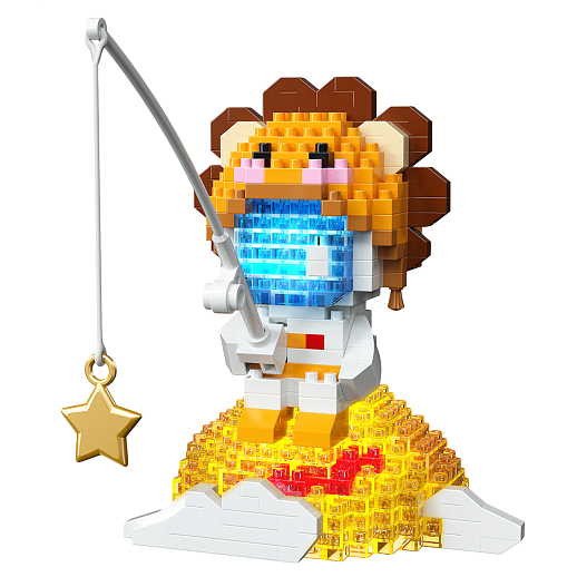 Конструктор "Лев" 518 дет., с удочкой, светом, розовый,  в/п в Джамбо Тойз #2