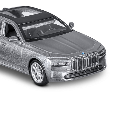 ТМ "Автопанорама" Машинка металл. 1:47 BMW I7, серый, инерция, откр. двери, в/к 17,5*12,5*6,5 см в Джамбо Тойз #16