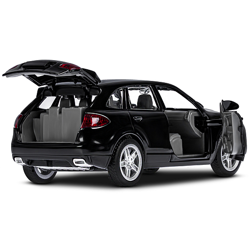 ТМ "Автопанорама" Машинка металлическая 1:32 Porsche Cayenne S, черный, свет, звук, откр. двери и багажник, инерция, в/к 17,5*13,5*9 см в Джамбо Тойз #15