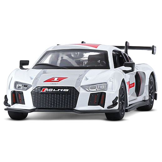 ТМ "Автопанорама" Машинка металлическая 1:32 AUDI R8, белый перламутр, свет, звук, откр. двери, инерция, в/к 17,5*13,5*9 см в Джамбо Тойз #5