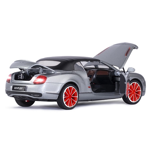 ТМ "Автопанорама" Машинка металлическая  1:32 Bentley Continental Supersports  ISR, серебряный, свет, звук, откр. двери, капот и багажник, инерция в/к 17,5*13,5*9 см в Джамбо Тойз #7