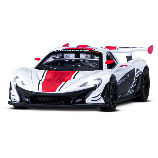 ТМ "Автопанорама" Машинка металлическая 1:31 Mclaren P1™ GTR, белый, откр. двери, свет, звук, инерция, в/к 18*13,5*9 см в Джамбо Тойз #5
