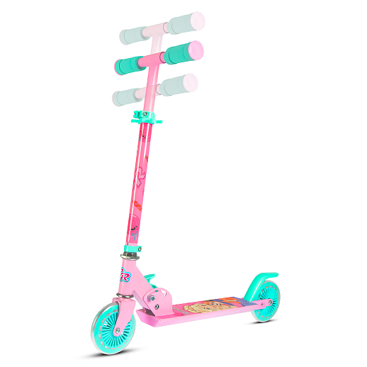 2хкол. самокат CITYRIDE Мила 120MM, 100% сталь, мягкие грипсы 95мм, розовый-мятный в Джамбо Тойз #3