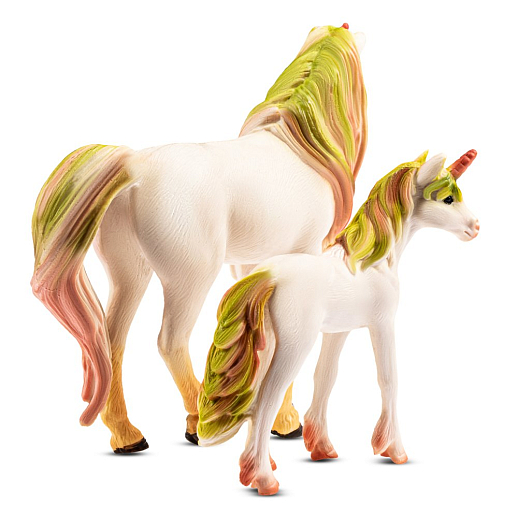 ТМ "КОМПАНИЯ ДРУЗЕЙ", серия "Животные планеты Земля", набор "Единорог и жеребенок", желтый, в/п 18*15*4 см в Джамбо Тойз #13