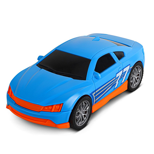 AUTODRIVE Фрикционный Автовоз с машинкой,помповый механизм,звук,свет,на бат.,в/к 41,5*14*21см в Джамбо Тойз #29