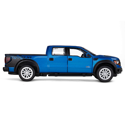 ТМ "Автопанорама" Машинка металлическая 1:34 Ford F-150 SVT Raptor,синий, свет, звук, откр. двери, капот и задняя дверка, инерция, в/к 20*10*11 см в Джамбо Тойз #7