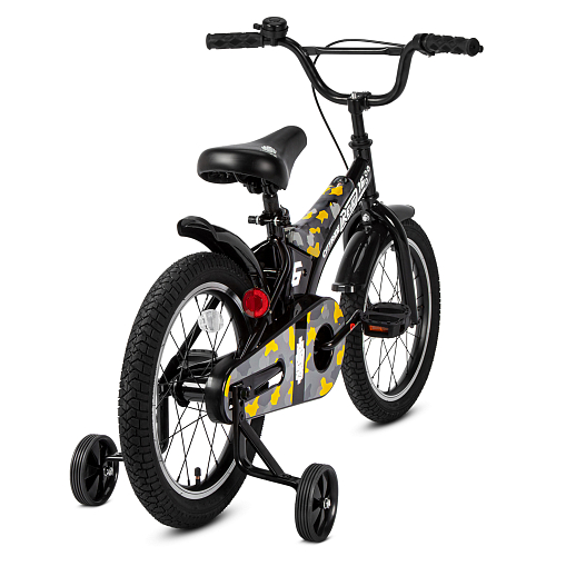 Детский велосипед "Cityride REVO" -рама сталь, кожух цепи 100%, диски алюм. 16, втулки сталь, покрышки 2,125, страх. колеса, руль сталь. штем сталь, задние ножные тормоза, передний V-brake , звоночек, крылья пластик, отражатели пер/зад на спицах. в Джамбо Тойз #2