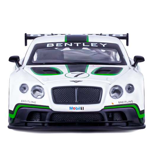 ТМ "Автопанорама" Машинка металлическая 1:32 Bentley Continental GT3, белый, свет, звук, откр. двери и капот, инерция, в/к 17,5*13,5*9 см в Джамбо Тойз #11