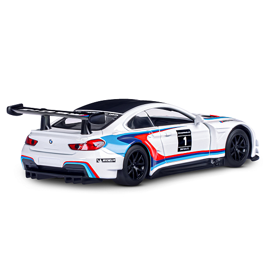 ТМ "Автопанорама" Машинка металлическая 1:44 BMW M6, белый, откр. двери, инерция, в/к 16*7,5*5 см в Джамбо Тойз #9