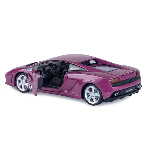ТМ "Автопанорама" Машинка металлическая 1:24 Lamborghini Gallardo, розовый, откр. двери и багажник, свет, звук, свободный ход колес, в/к 24,5*12,5*10,5 см в Джамбо Тойз #11