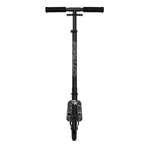 Двухколесный самокат CITYRIDE 145MM PU; алюминий/сталь порошковое покрытие; заниженная дека 52*10,5СМ, без амортизатора; руль 79-89СМ. Тормоз - сталь, подшипники: Abec-9, грипсы резина 100мм. в Джамбо Тойз #4