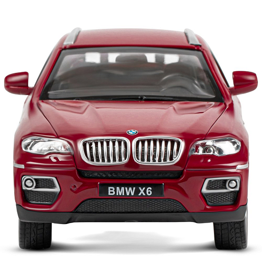 ТМ "Автопанорама" Машинка металлическая 1:26 BMW X6, бордовый, откр. двери, капот и багажник, свободный ход колес, в/к 24,5*12,5*10,5 см в Джамбо Тойз #12