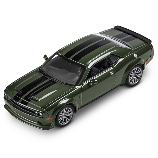 ТМ "Автопанорама" Машинка металлическая 1:36 2022 Dodge challenger SRT Jailbreak, зеленый, тюнинг, откр. двери, свободный ход колес, в/к 23,5*10*4 см в Джамбо Тойз #8