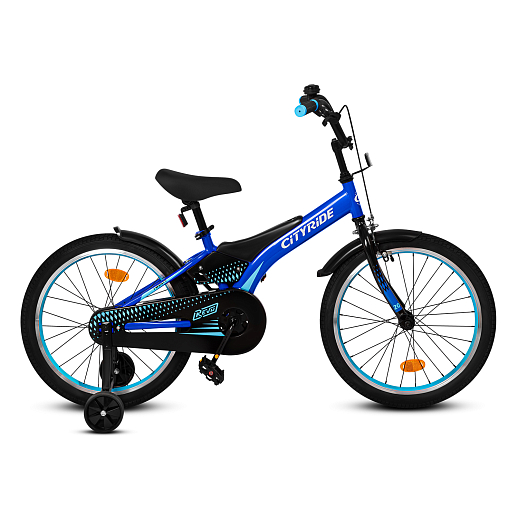 Детский велосипед "Cityride REVO" -рама сталь, кожух цепи 100%, диски алюм. 20, втулки сталь, покрышки 2,125, страх. колеса, руль сталь. штем сталь, задние ножные тормоза, передний V-brake , звоночек, крылья пластик, отражатели пер/зад на спицах. в Джамбо Тойз #2
