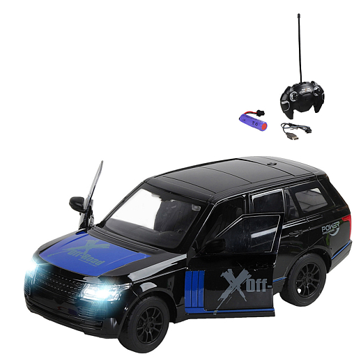 Машинка на радиоуправлении AUTODRIVE, 1:16, 5 каналов, открываются двери, свет, зар. устр., синий, в/к 39*17*15 , , в Джамбо Тойз #2
