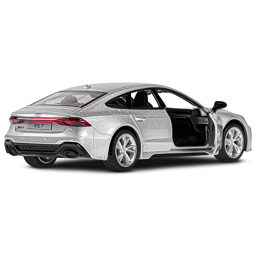 ТМ "Автопанорама" Машинка металл.1:35 Audi RS7 Sportback, серый, откр. двери и капот, свет, звук, инерция в/к 18*9*13,5 см в Джамбо Тойз #15