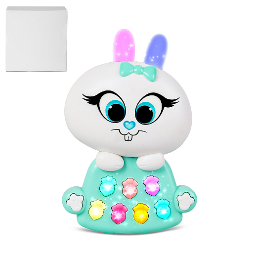 ТМ "Smart Baby" Развивающая игрушка "Зайчик", Шаинский, русский язык, зеленый, в/к в Джамбо Тойз