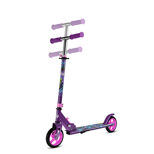 Самокат из 100% стали с полиуретановым колесом диаметром 145 мм, подшипником ABEC-7 Ручка TRP и подставка для ногРазмер изделия: 76 * 32 * 96 смУпаковка: 1 шт / коробка, 23*12*68.5 см размер деки:: 51X12 см, фиолетовый в Джамбо Тойз #14