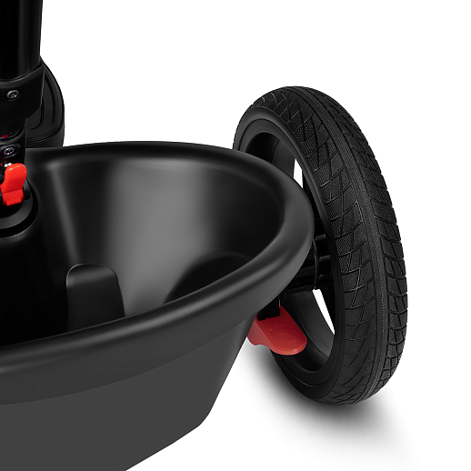 Трехколесные велосипед CITYRIDE, металл,  колеса PVC 12"/10", попрот. наколон. Сиденье с крышей,  род ручка, наклон руль, функц. фара, тормоз, корзинка в Джамбо Тойз #20