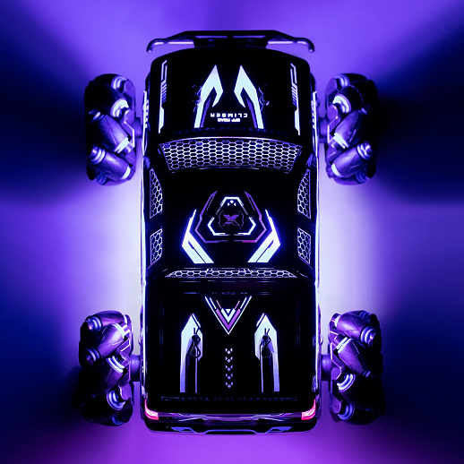 AUTODRIVE Р/У внедорожник,3D-подсветка,М1:15,2.4GHz,4канала,движение боком,вращение 360,в/к 32,5*18*15,5см в Джамбо Тойз #9