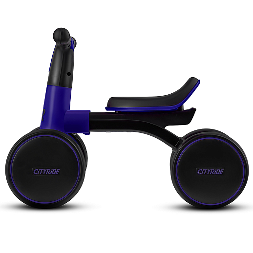 Беговел CITYRIDE, рама сталь, колеса пластик, музыка Шаинского, свет, синий-черный, в/к в Джамбо Тойз #6