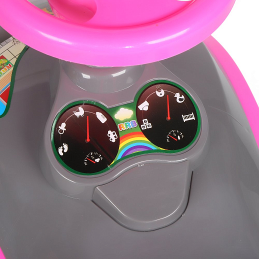 ТМ "Компания Друзей" Каталка Толокар розовый, сигнал на руле в/к 50х45х25,5 см в Джамбо Тойз #7