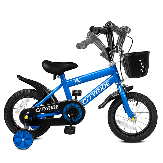 Велосипед двухколёсный CITYRIDE, модель CR-B2-07F51, колеса 12", рама сталь 0,75, колеса сталь, балансирные колеса, цвет голубой в Джамбо Тойз #10