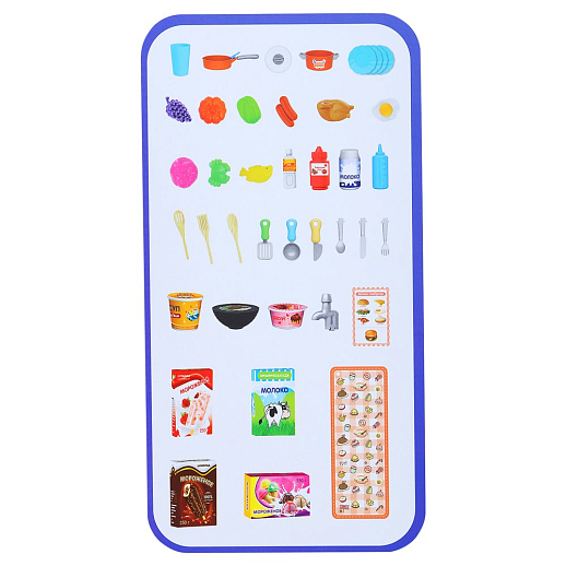 Игровой набор Amore Bello "Кухня" с паром, кран с водой, свет, звук, продукты меняют цвет, в комплекте 42 предмета, в/к  48х15х36 см в Джамбо Тойз #13