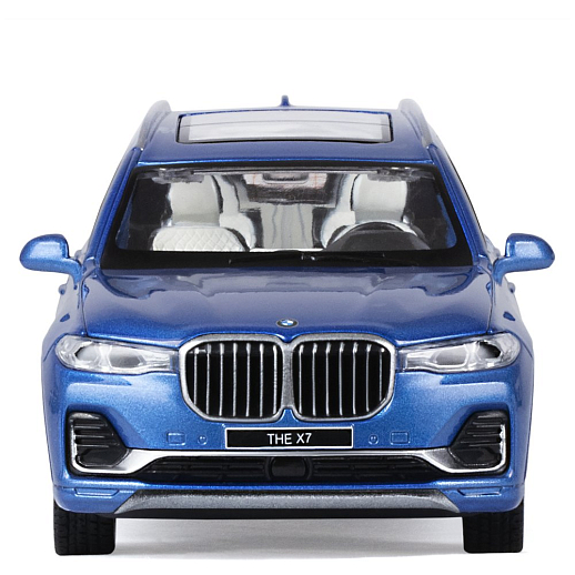 ТМ "Автопанорама" Машинка металлическая 1:32 BMW X7, синий, свет, звук, откр. четыре двери, капот и багажник, инерция, в/к 17,5*13,5*9 см в Джамбо Тойз #16