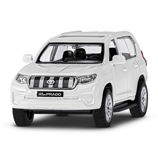 ТМ "Автопанорама" Машинка металлическая 1:42 Land Cruiser Prado, белый,  откр. двери, инерция, в/к 17,5*12,5*6,5 см в Джамбо Тойз #5