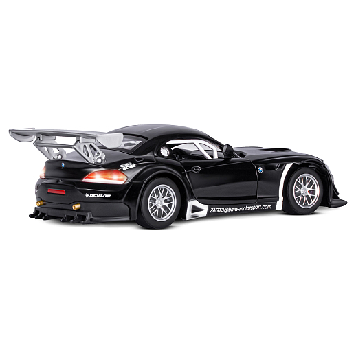 ТМ "Автопанорама" Машинка металлическая 1:24 BMW Z4 GT3, черный, свободный ход колес, откр. двери, капот, свет, звук, свободный ход колес, в/к 24,5*12,5*10,5 см в Джамбо Тойз #10