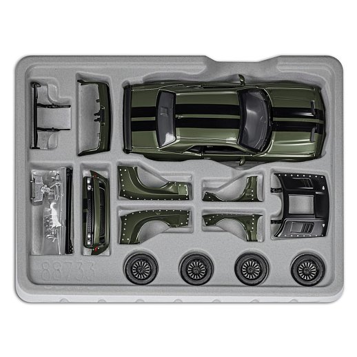 ТМ "Автопанорама" Машинка металлическая 1:36 2022 Dodge challenger SRT Jailbreak, зеленый, тюнинг, откр. двери, свободный ход колес, в/к 23,5*10*4 см в Джамбо Тойз #29