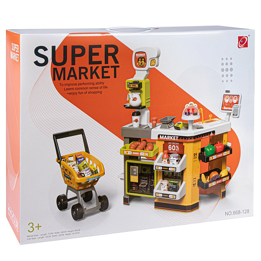 Игровой набор "Супермаркет" с аксессуарами  и тележкой , со свет.и звук.эффектами, в/к 60*19*46 см в Джамбо Тойз #42
