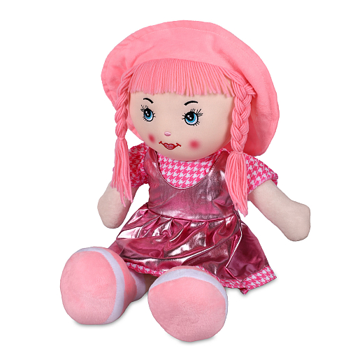 ТМ "Amore Bello" Кукла мягкая на бат., фразы на русском языке, стихотворение, песенка, 55 см, розовый тип 2 в/п в Джамбо Тойз #2