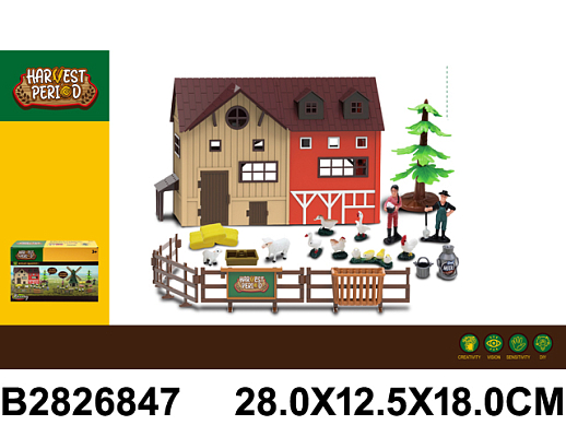 Игровой набор "Ферма с домом" на бат.,в/к 28х12,5х18 см в Джамбо Тойз #2