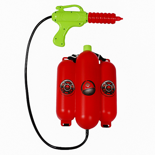 Водяной пистолет-рюкзак, красный, пистолет жёлтый, 44*33*9 в/п в Джамбо Тойз #3