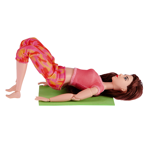 Кукла с ковриком для занятия йогой, в/к 12,5х4,5х30,5 в Джамбо Тойз #11