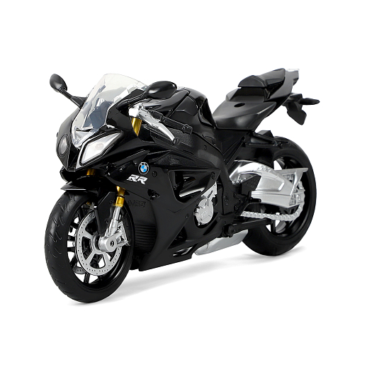 ТМ "Автопанорама" Мотоцикл металл. 1:12 BMW S1000R, черн., свободный ход колес, в/к 22,6*12,7*7,2 см в Джамбо Тойз #2