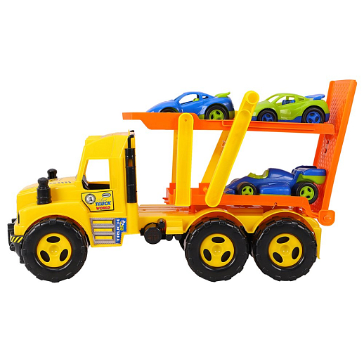 Машинка ТМ "Компания Друзей" Автовоз, 3 машинки, оранжевый 34х21х55 см в Джамбо Тойз #3