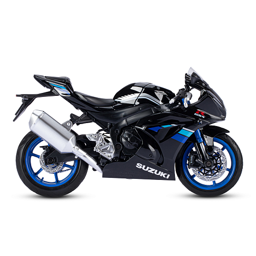 ТМ "Автопанорама" Мотоцикл металлический 1:12 SUZUKI GSХ-R1000, черный, свободный ход колес, в/к 7,1 х 11,7 х 20,6 см  в Джамбо Тойз #6