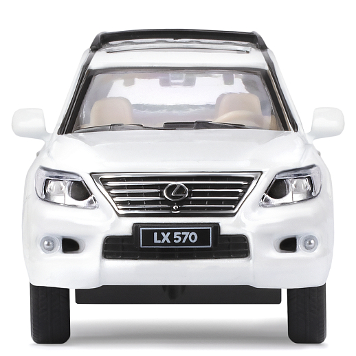 ТМ "Автопанорама" Машинка металлическая 1:32 Lexus LX570, белый, свет, звук, откр. двери и багажник, инерция, в/к 17,5*13,5*9 см в Джамбо Тойз #18
