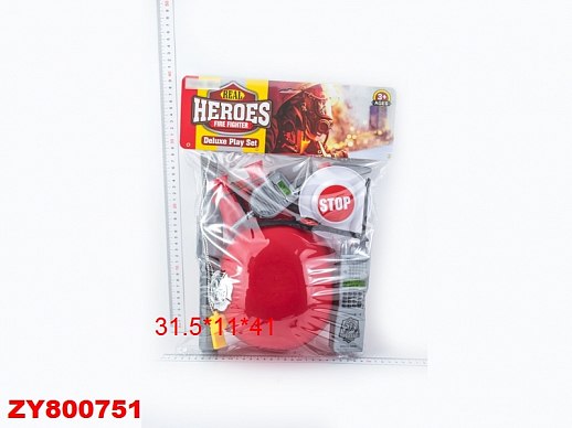Игровой набор "Пожарный", пакет 31,5*11*41 см в Джамбо Тойз