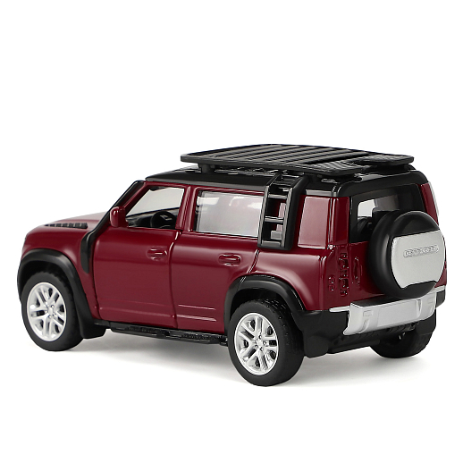ТМ "Автопанорама" Машинка металлическая 1:43 2020 Land Rover Defender 110, красный, откр. двери, инерция, в/к 17,5*12,5*6,5 см в Джамбо Тойз #14